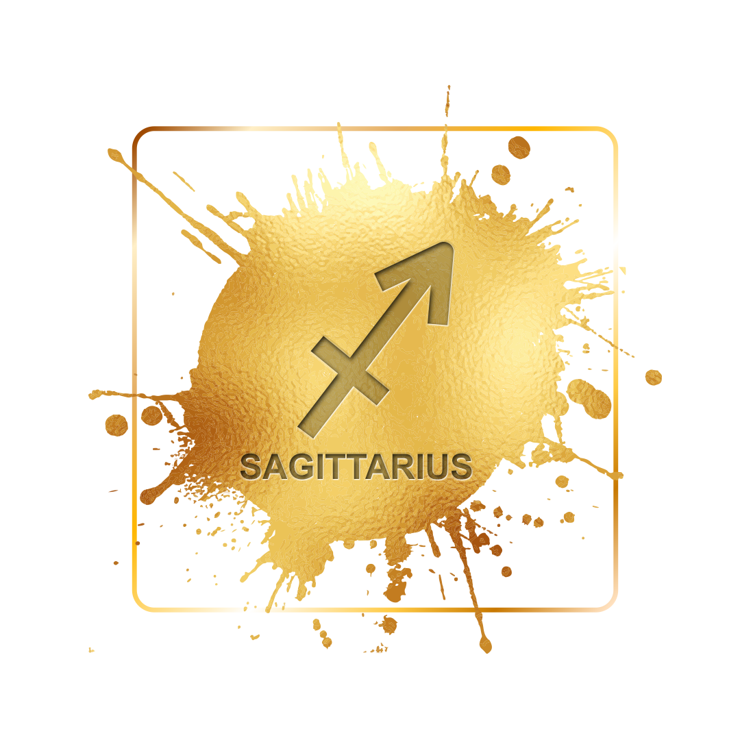 Golden Sagittarius zodiac sign png, Sagittarius sign PNG, Sagittarius gold PNG transparent images, Zodiac Sagittarius png images